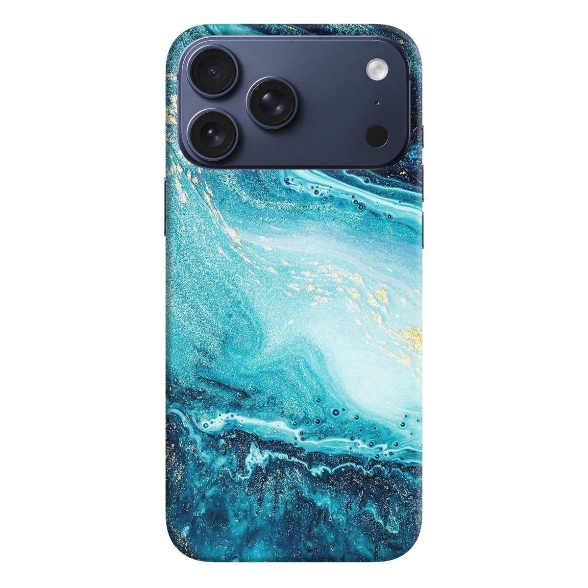 Azure Glitter Marble Luxe Case